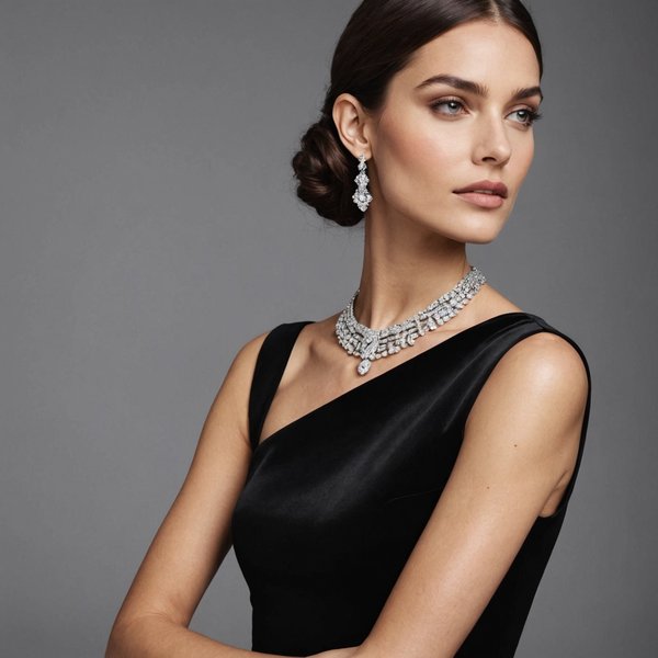 Comment associer des bijoux en argent avec une tenue de soirée noire?